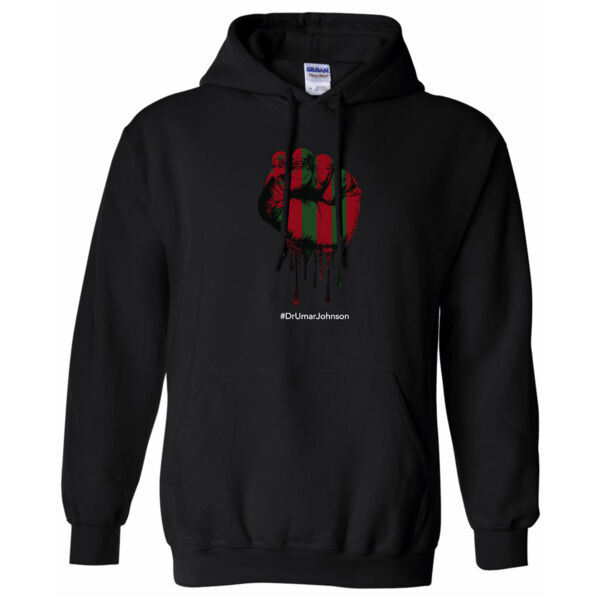 RGB DRIP FIST HOODIE - BLACK Thumbnail