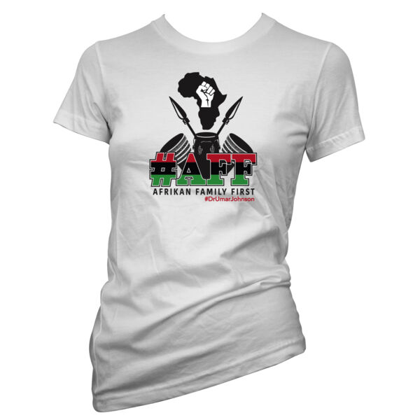 #AFF - Ladies Short Sleeve - White Thumbnail